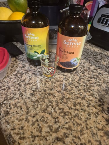 Customer photo review of Soursop Bitters & Black Seed Bitters Bundle
