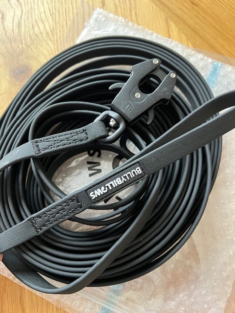 Customer photo review of 10m Recall Billowthane® Lead | Waterproof - Matte Black