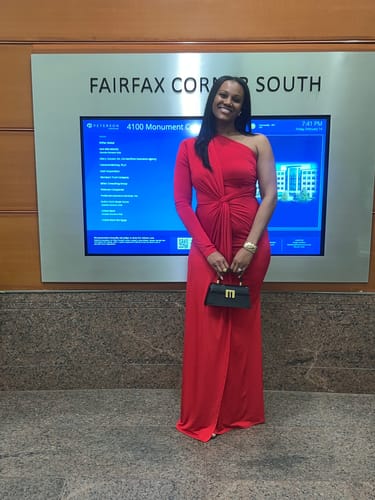 Customer photo review of Avyan Maxi Dress - Red