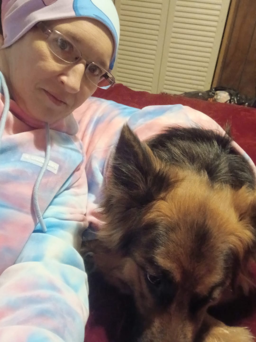 Customer photo review of Velvet Human Hoodie - Snow Cone