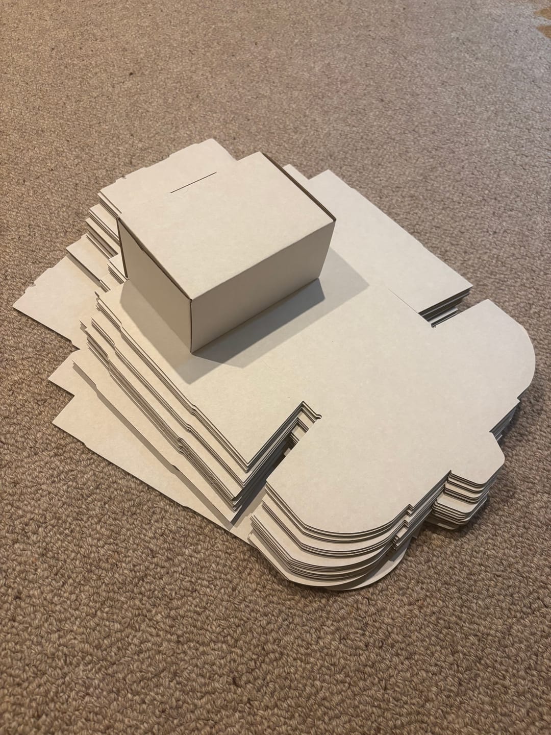 Customer photo review of 150 x 100 x 75mm Die Cut White Mailing Box B18