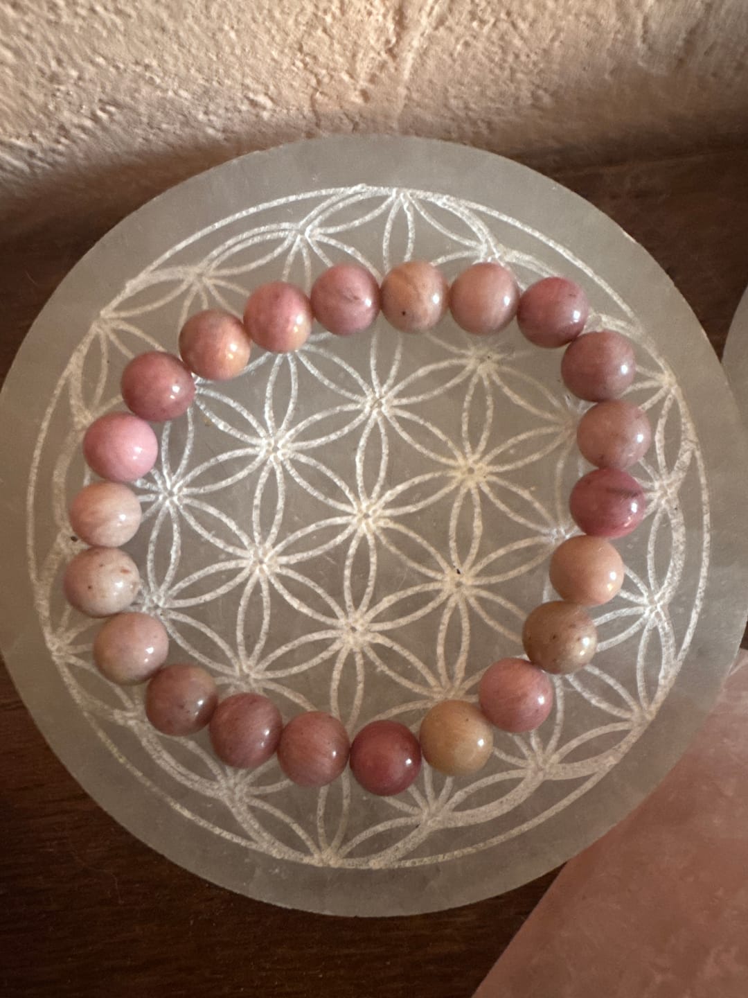 Customer photo review of Bracelet Rhodonite Ligne Rose