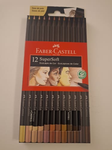 Customer photo review of Faber Castell SuperSoft - Set 12 Lápices de Colores Tonos de Piel