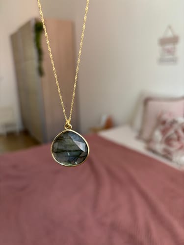 Customer photo review of Collier Labradorite Femme