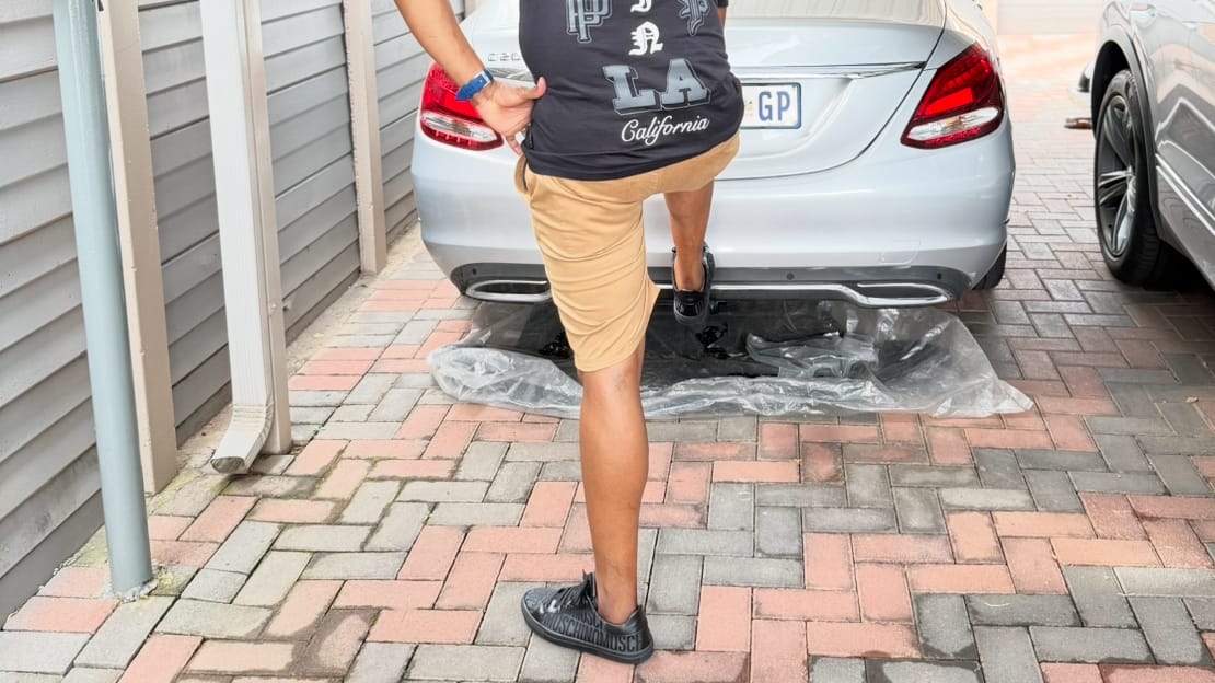 Customer photo review of Metal Shorts Tobacco