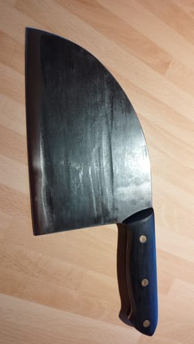Customer photo review of Handgeschmiedetes Kochmesser - Black