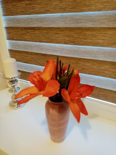 Customer photo review of Bulk 12" Kapok Bouquet Artificial Flowers Bouquet Table Centerpiece Floral Arrangement Wholesale