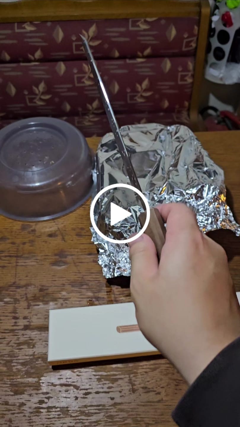 Customer video review of Kokkekniv 210 mm, HADO Shiosai K-Gyuto