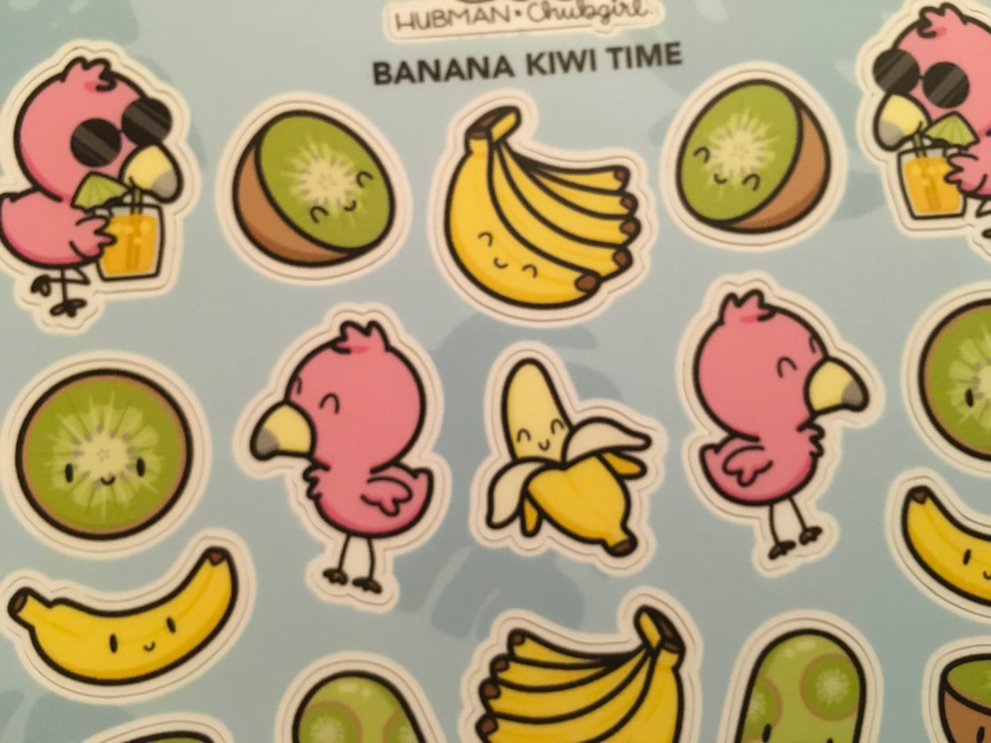 Customer photo review of Sticker Sheet - Banana Kiwi
