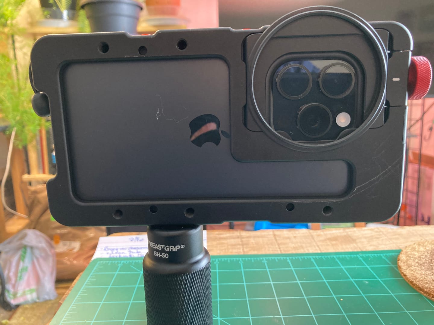 Customer photo review of 58mm Filter Mount for Beastcage 16 Series