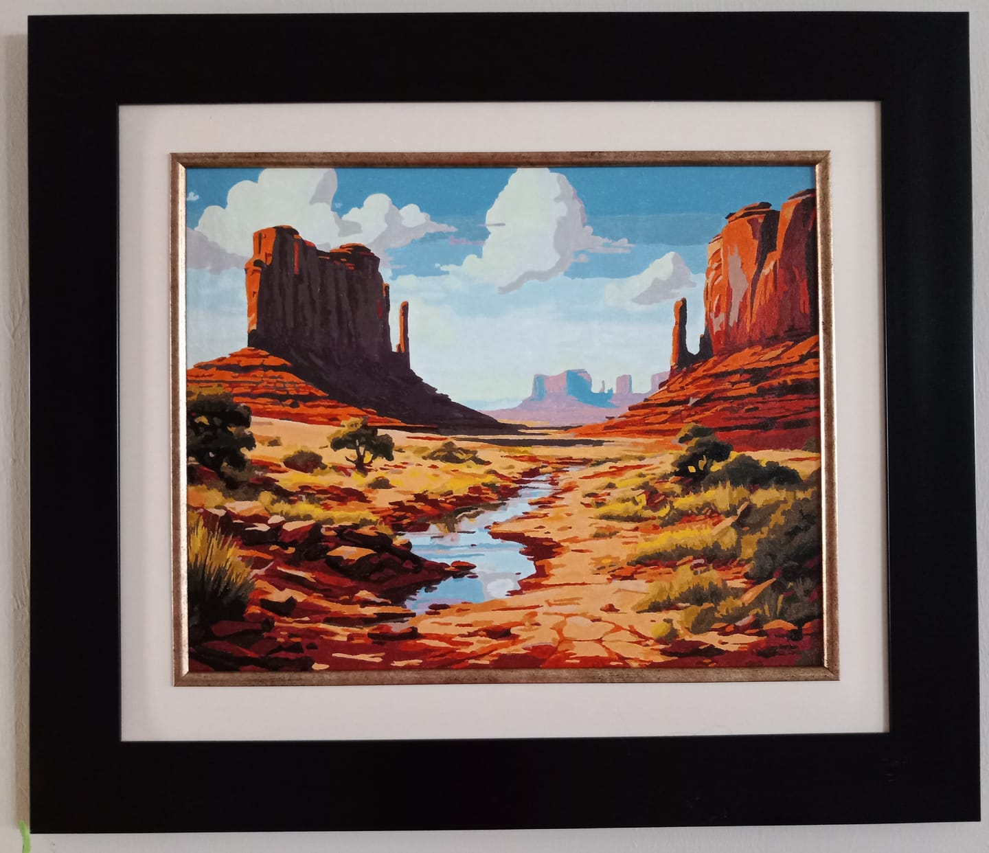 Customer photo review of Monument Valley Painting by Numbers