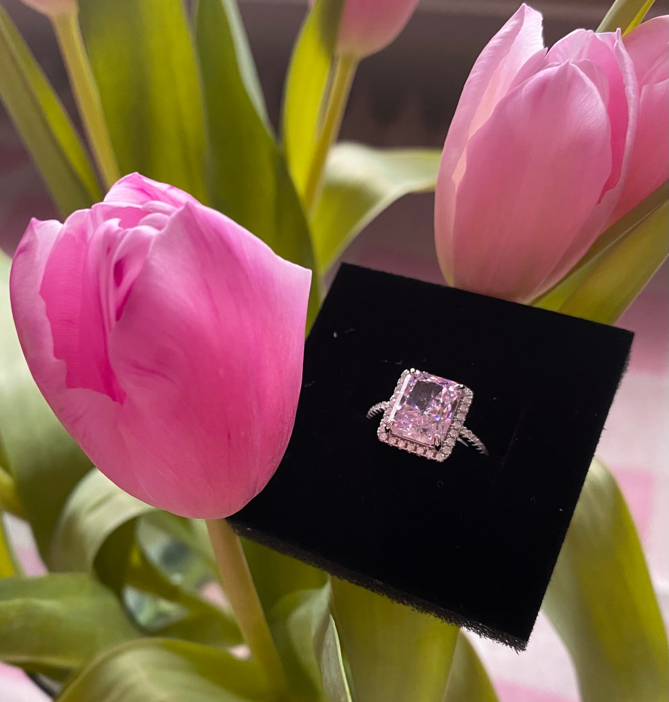 Customer photo review of Big Pink Ring | 925 Echtsilber