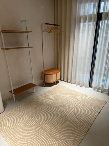 佳陵 review of 高低毯面 日式枯山水侘寂風方型地毯 image 1 out of 1