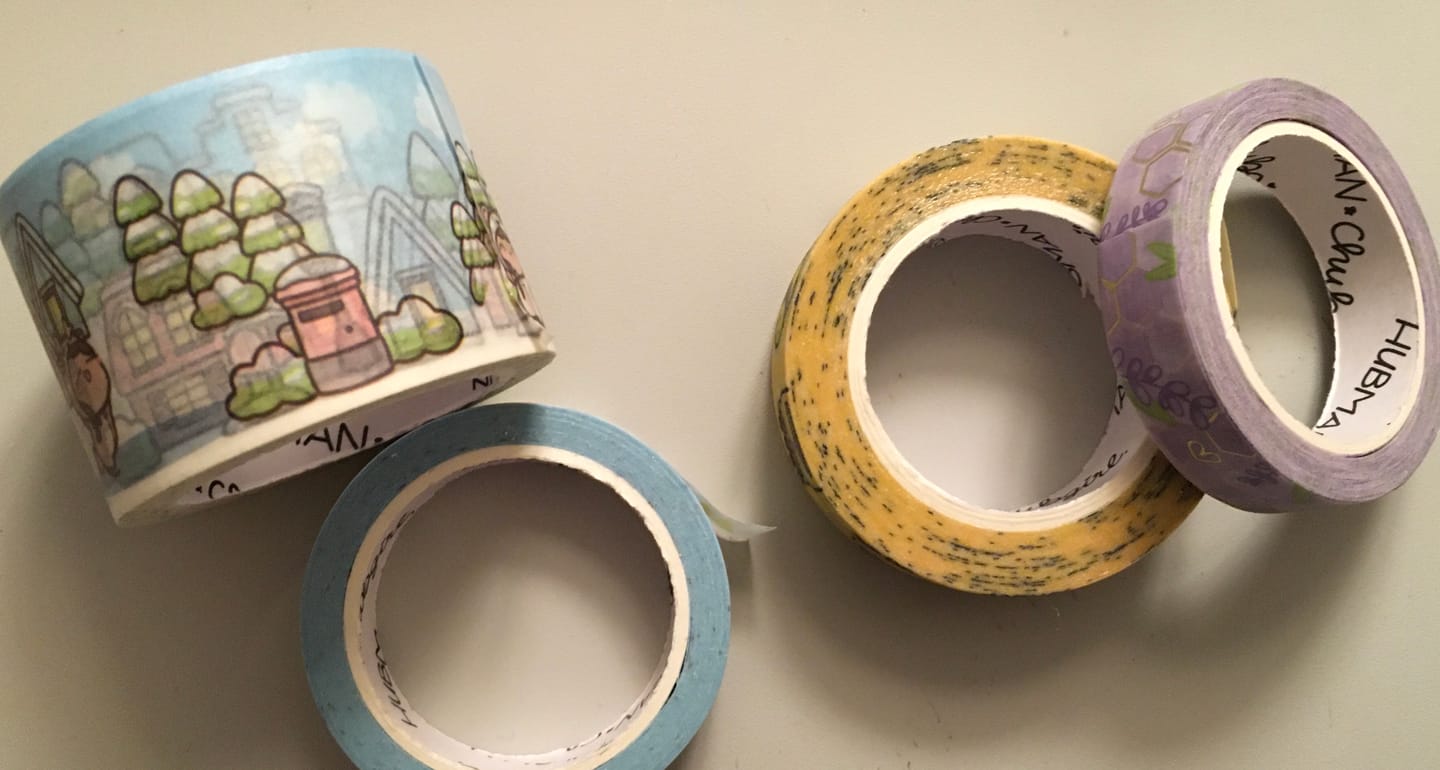 Customer photo review of Honey Lavender Washi Tape (Set of 2)
