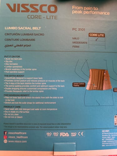 Customer photo review of Lumbocare (Lumbo Sacral Belt) | Provides Support to the Lower Back | Pain solution for Back and Abdomen (Grey)