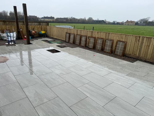 Customer photo review of Kandala - Grey Porcelain Paving Tiles - 900 x 600 x 20mm