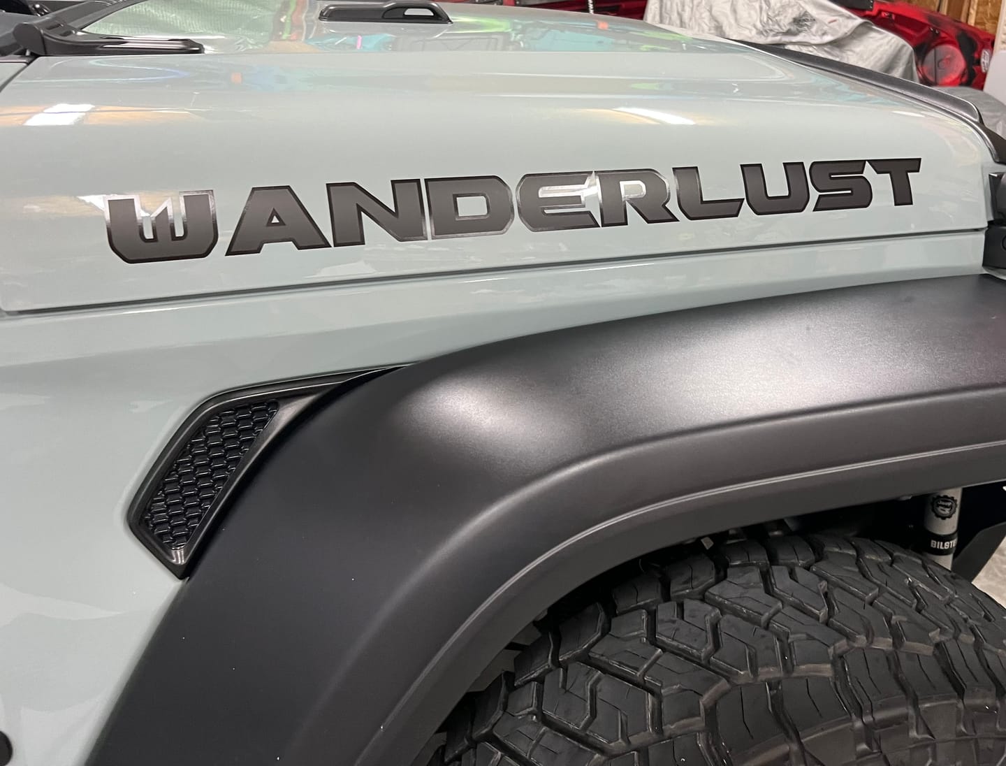Customer photo review of Premium Hood Lettering | Set of 2