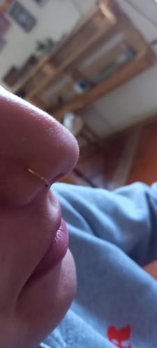 Customer photo review of Piercing au nez Anne