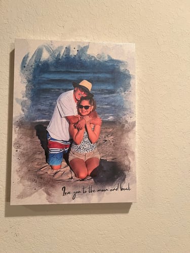 Customer photo review of Personalized photo Painting
