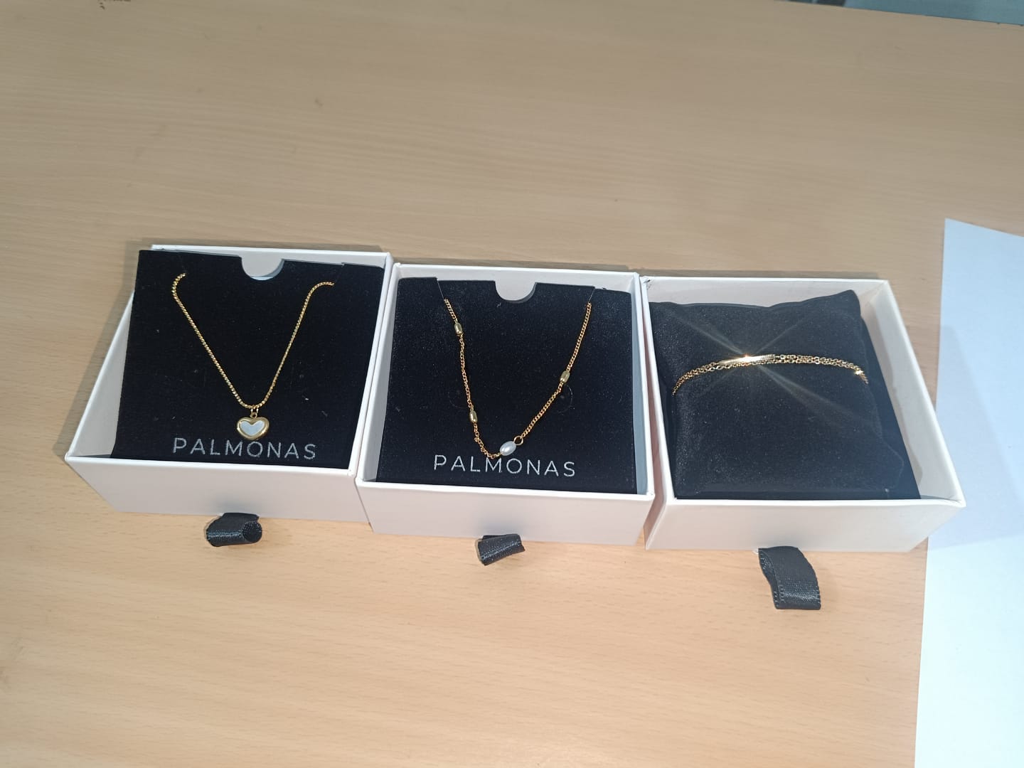 Customer photo review of White Heart Necklace
