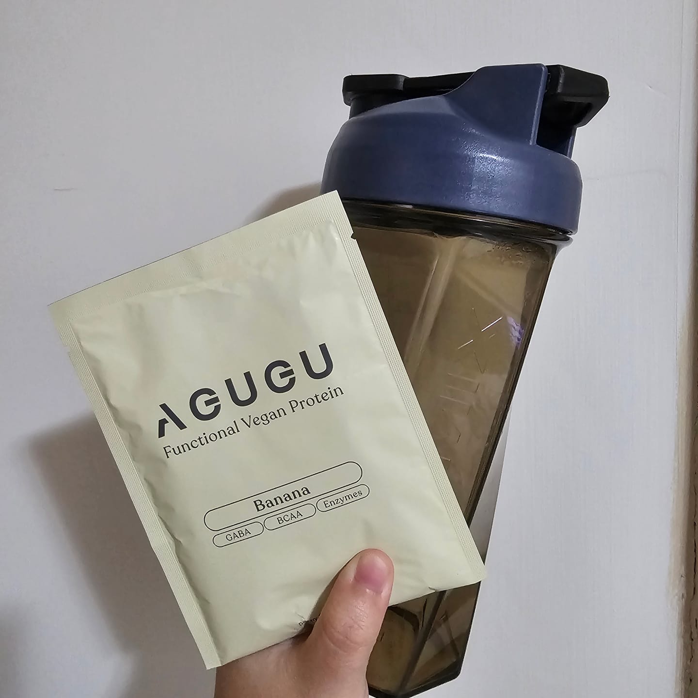 Customer photo review of 全素 豌豆蛋白飲－隨手包｜香蕉牛奶風味