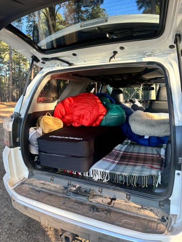 Customer photo review of Deepsleep Solo Camping Mat System for Toyota 4Runner