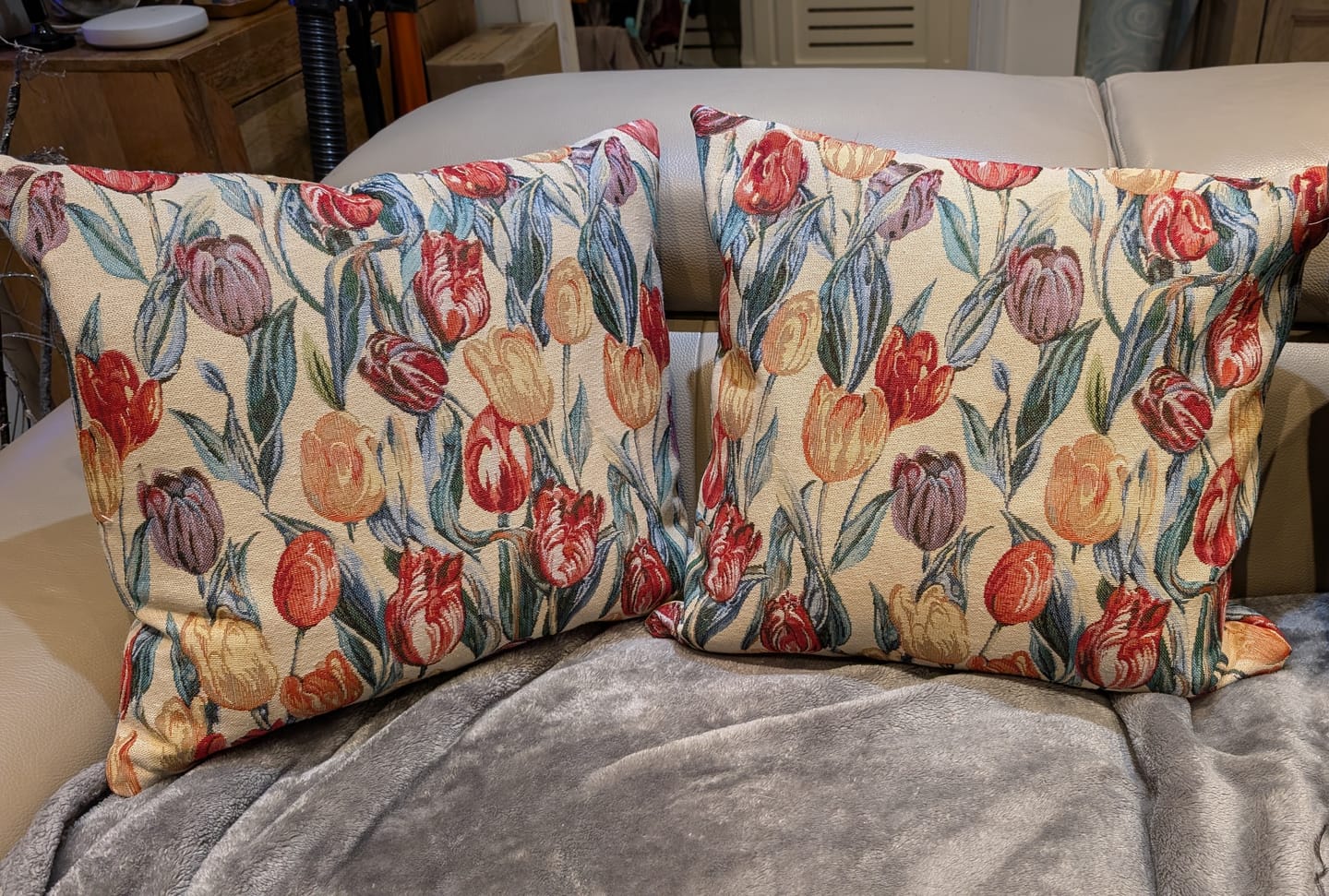 Customer photo review of Tulip Garden Tapestry Fabric