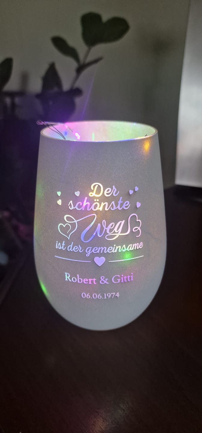 Customer photo review of Gemeinsam - Paar-Windlicht