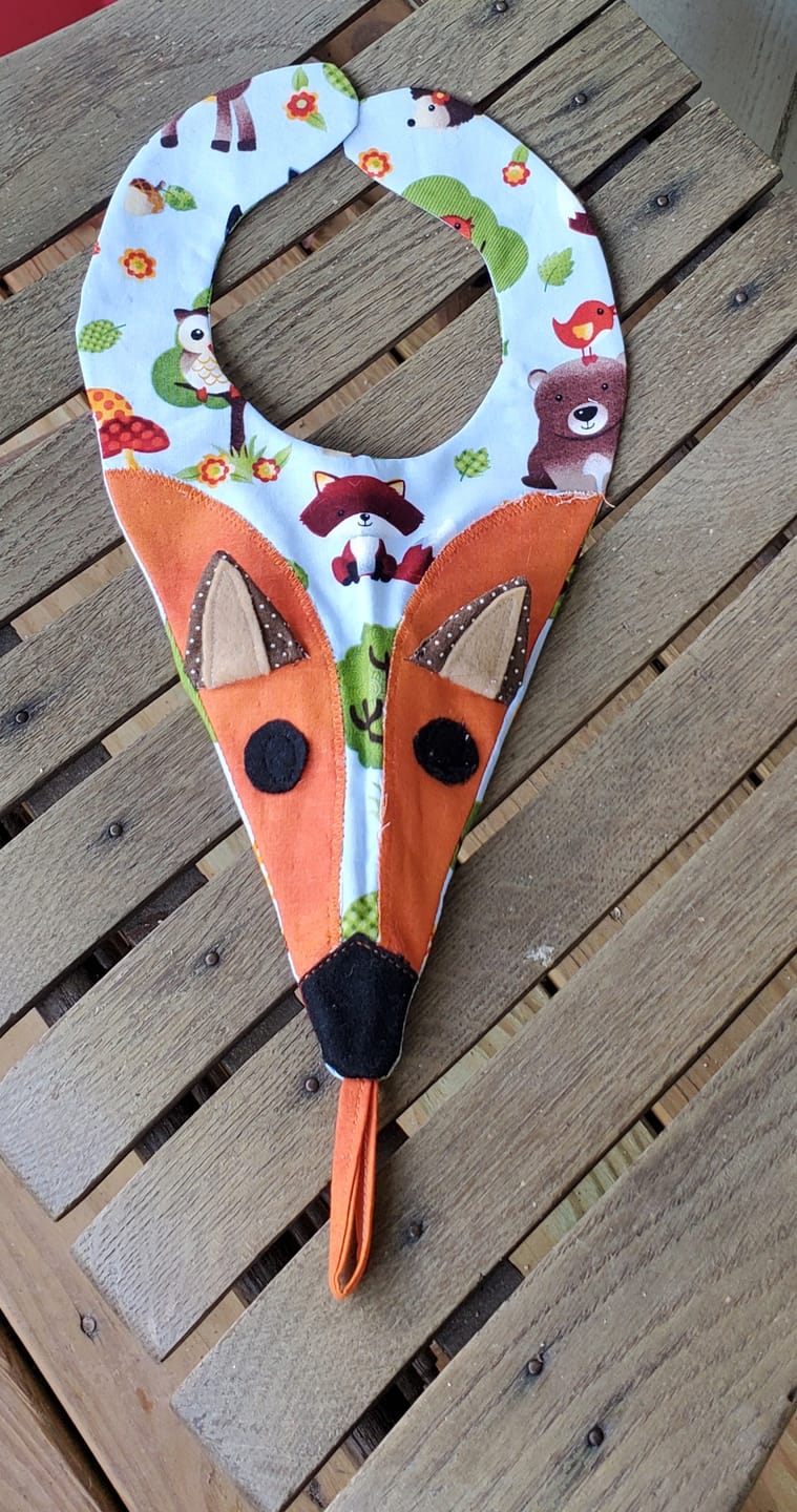 Customer photo review of Binkie Bibs Pattern, Vanilla House Designs