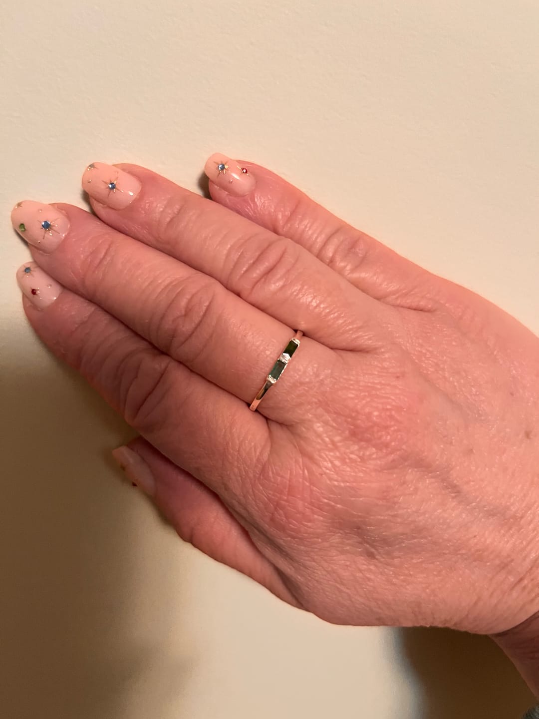 Customer photo review of Baguette Birthstone Ring