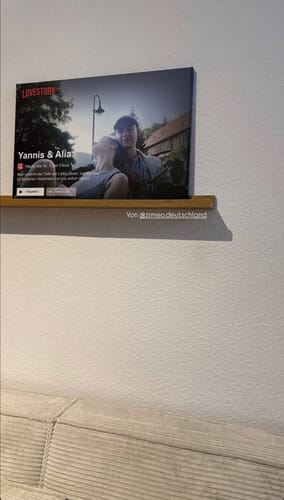 Customer photo review of Personalisierte Leinwand "Lovestory"