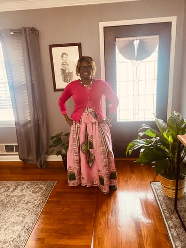 Customer photo review of Dashiki Skirt- Long- AKA
