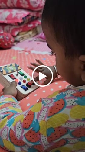 Customer video review of Montessori Spark Switch & Tinker Pad Busy Board (Combo V1/V2)