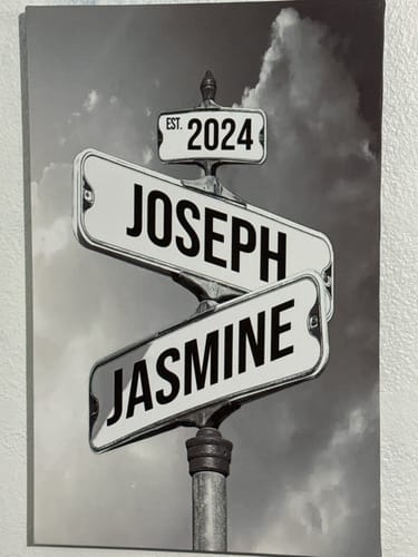 Customer photo review of COUPLES DATE OF LOVE by Cstm Canvas