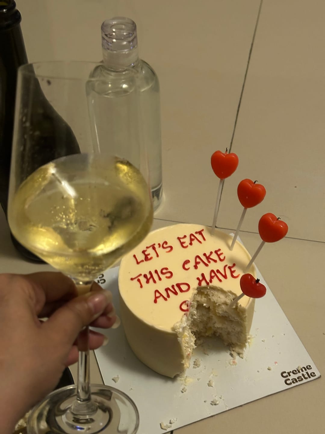 Customer photo review of Seductive Valentine Cake