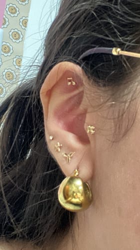 Customer photo review of Musical Note Stud