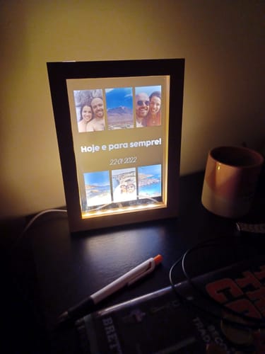 Customer photo review of Moldura "Love You" com 6 Fotografias