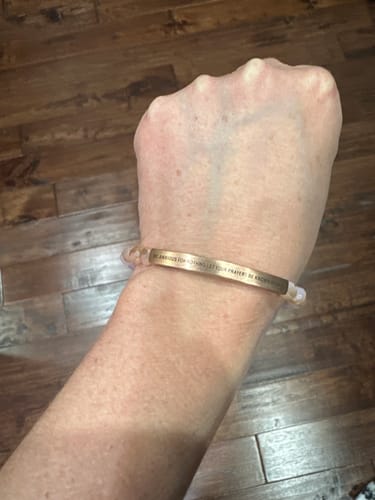 Customer photo review of BE ANXIOUS FOR NOTHING LET YOUR PRAYERS BE KNOWN PHIL 4:6 (POS)