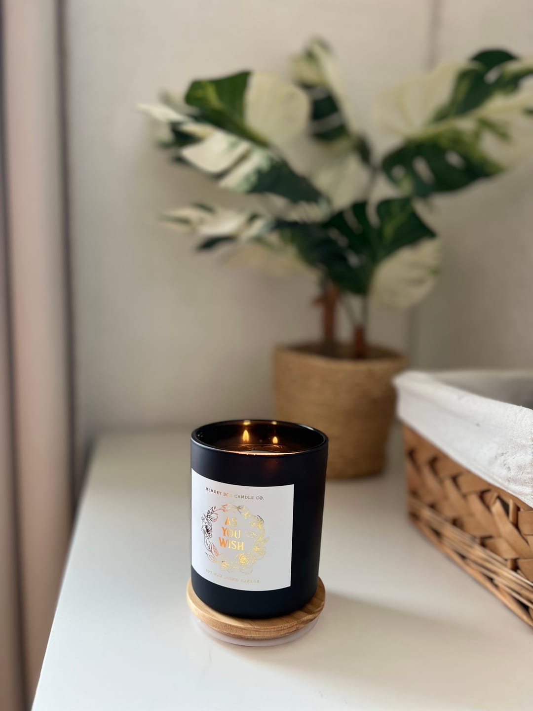 Customer photo review of AS YOU WISH 10 oz. Candle (limited edition)