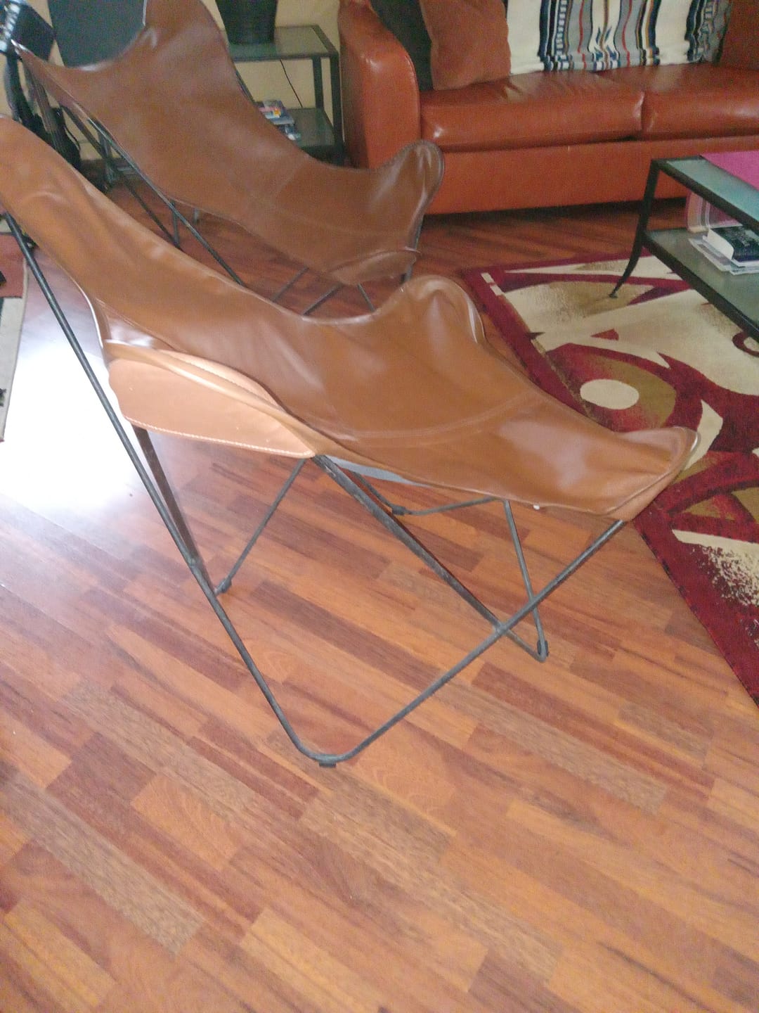 Customer photo review of Black Sled Base Chair Leg Protectors | Replacments