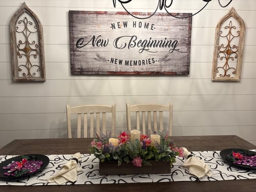 Customer photo review of New Home, New Beginning Sign