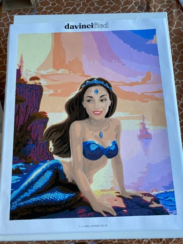 Customer photo review of "Mermaid Majesty" Paint by Numbers Kit