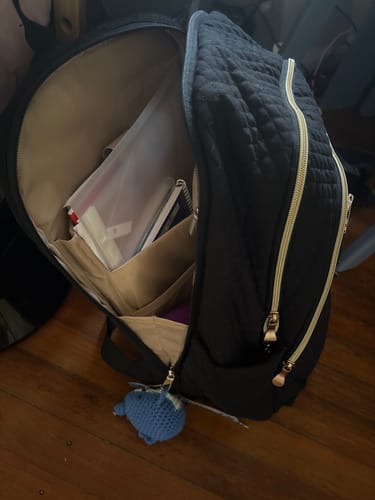 Customer photo review of Bonchemin 15.6 inch Laptop Backpacks with USB Charging Port