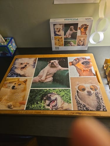 Customer photo review of 100 Piece Collage Photo Puzzle