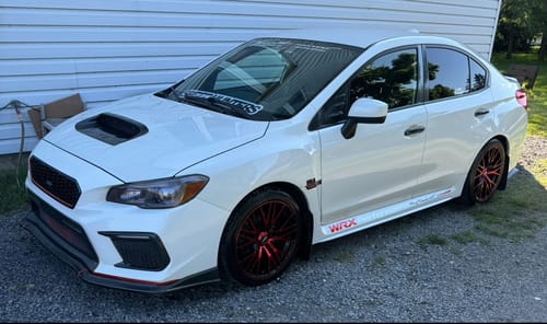 Customer photo review of Wrx Sunstrip Window Sticker