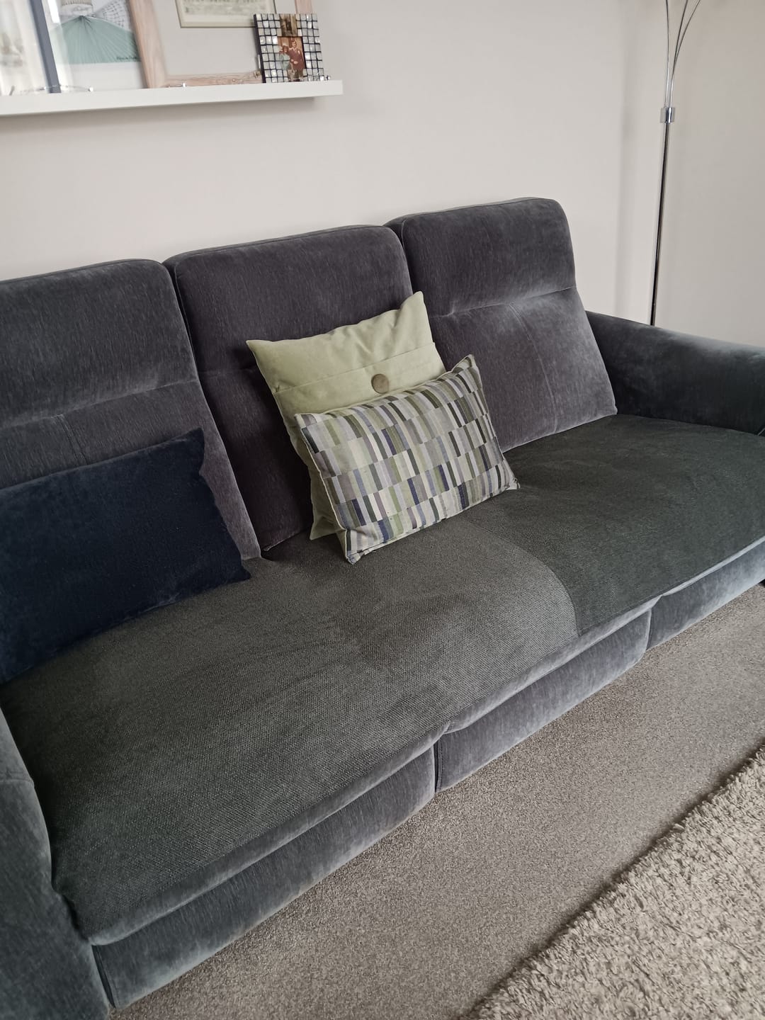 Customer photo review of Plain Chenille Upholstery Fabric