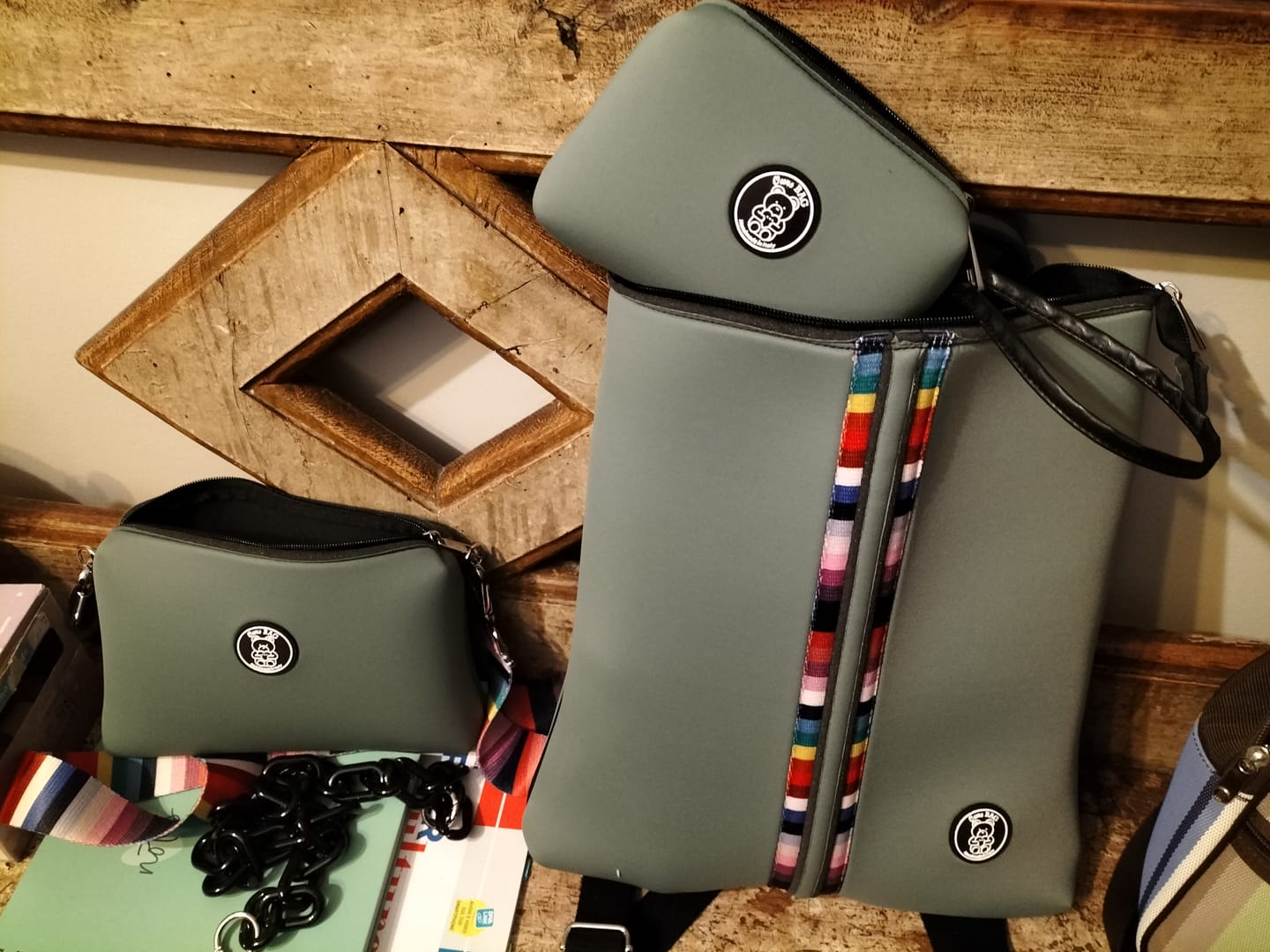 Customer photo review of TRIO | Zainetto + Pochette + Trousse