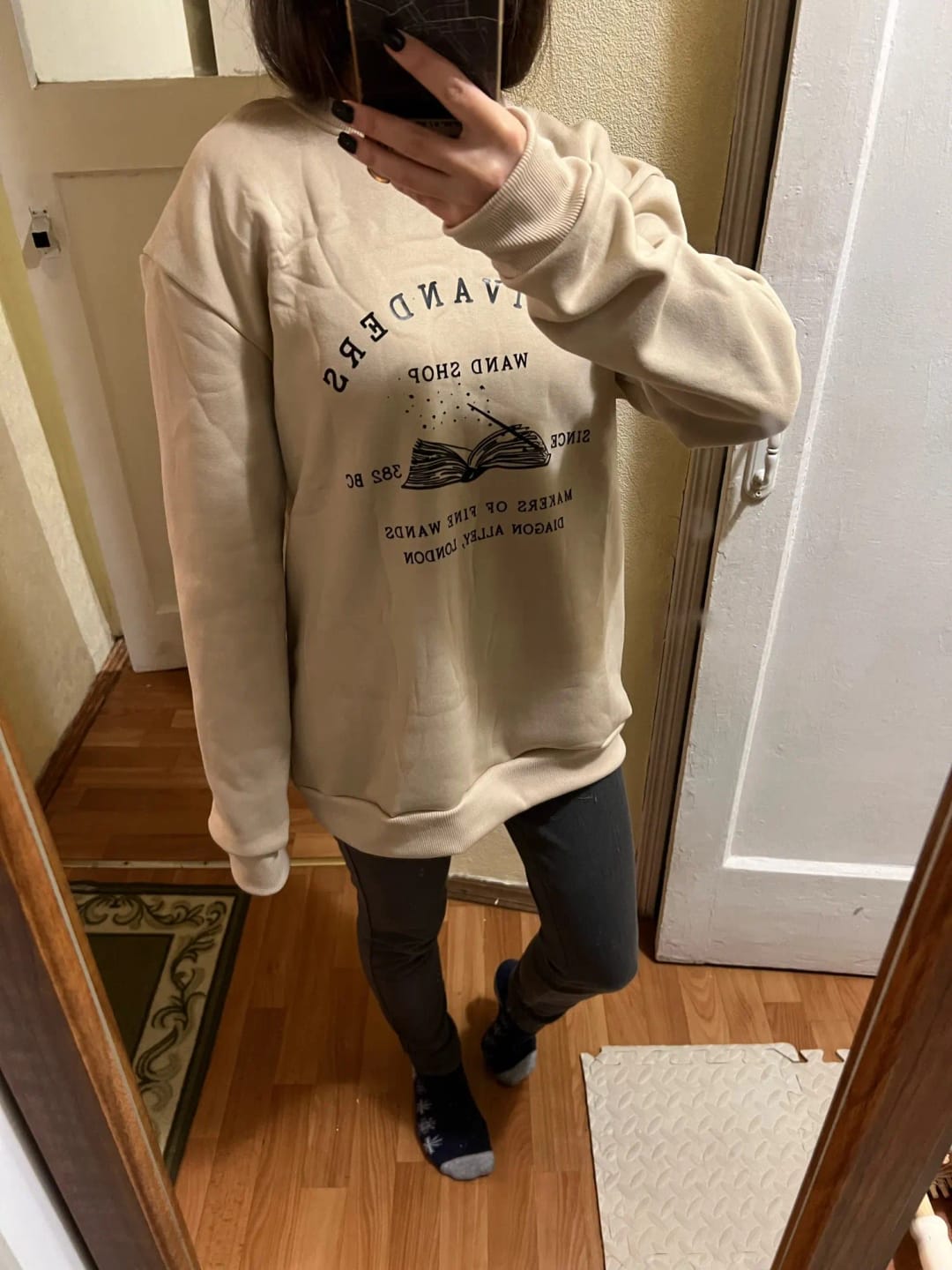 Customer photo review of Harry Potter Ollivanders Wand Shop Sweatshirt