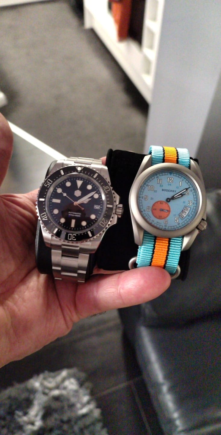 Customer photo review of VOYAGER 38 - 100M Waterproof Titanium Field Watch | 917G