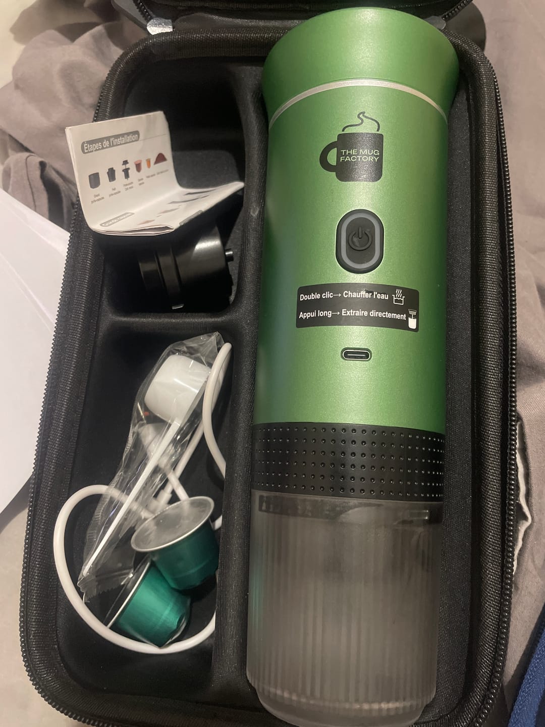 Customer photo review of Expresso Bottle - cafetières machines à expresso portable